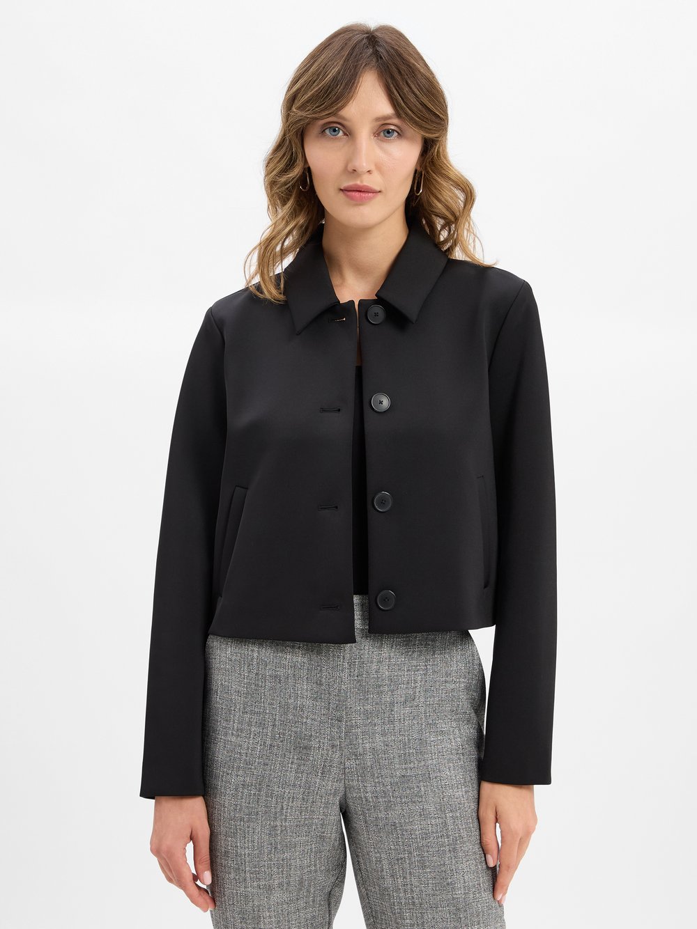 comma Kurzblazer Damen Polyamid schwarz, 42
