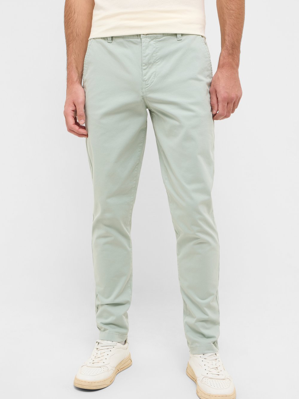 Mustang Chino Hose Herren Baumwolle grün, 30-30