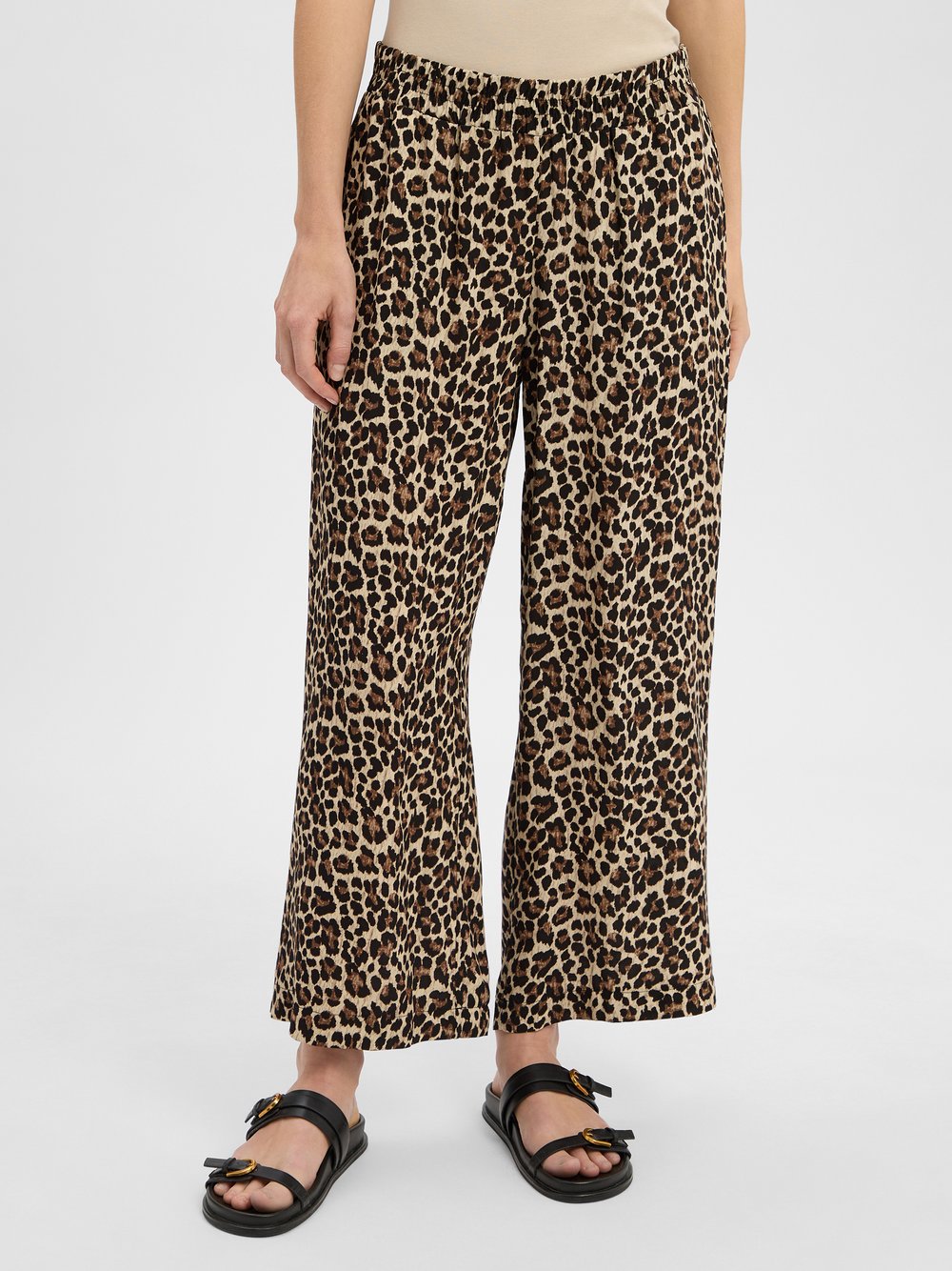 zero Palazzo Hose Damen Viskose mehrfarbig gemustert, 34