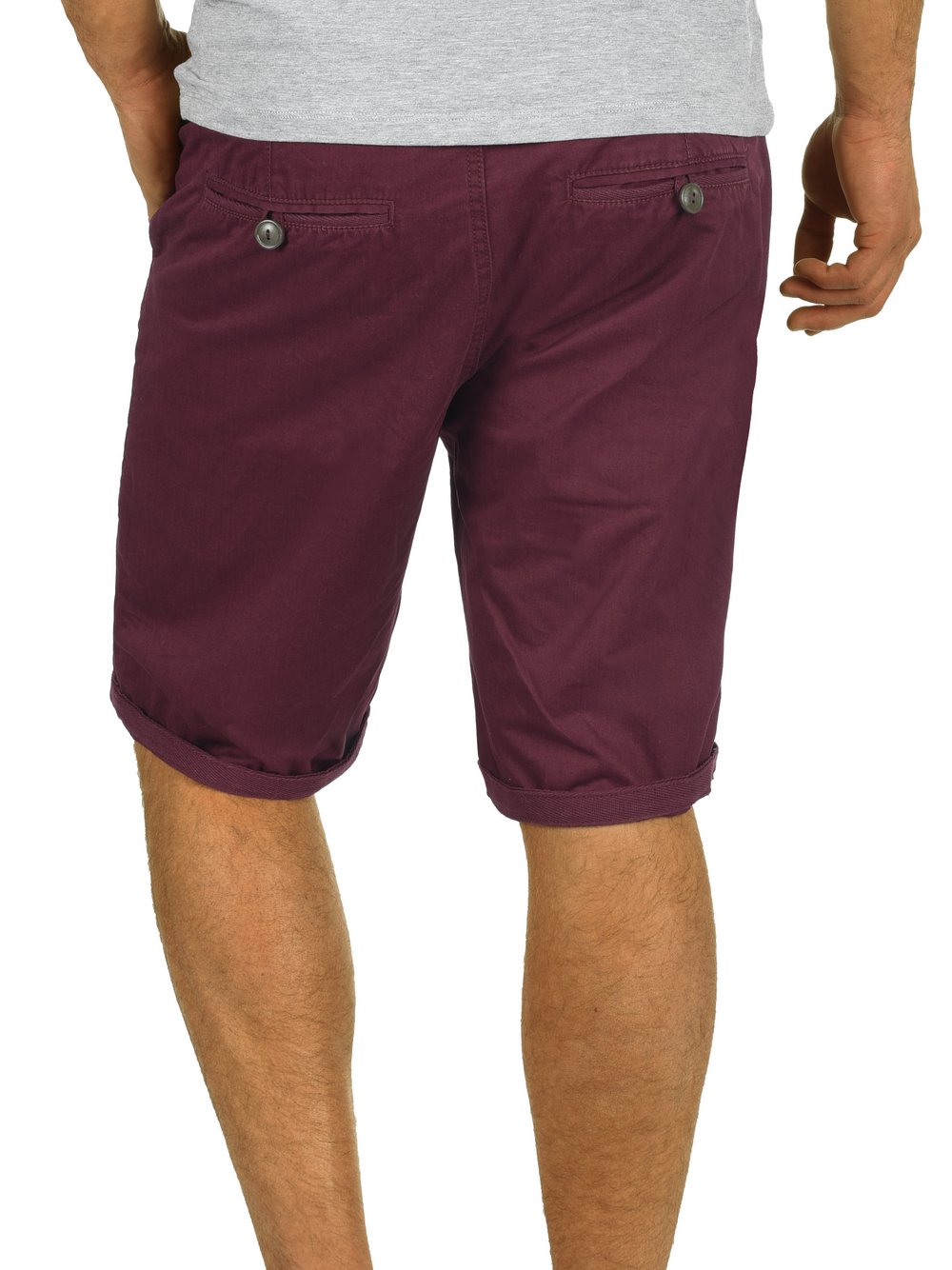 Thumbnail - BLEND Chinoshorts Herren Baumwolle rot, M