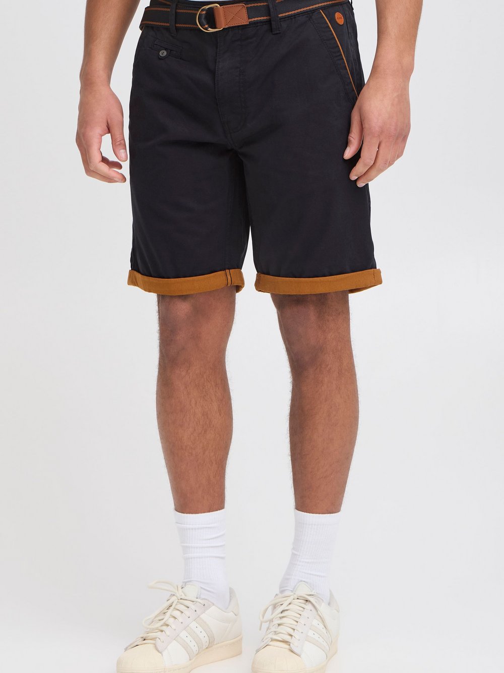 Thumbnail - BLEND Chinoshorts Herren Baumwolle schwarz, S