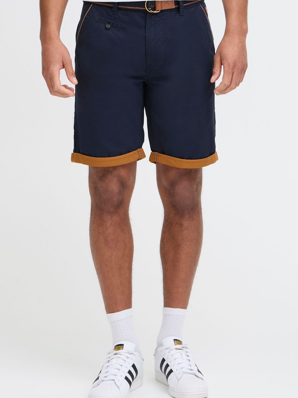 BLEND Chinoshorts Herren Baumwolle blau, L