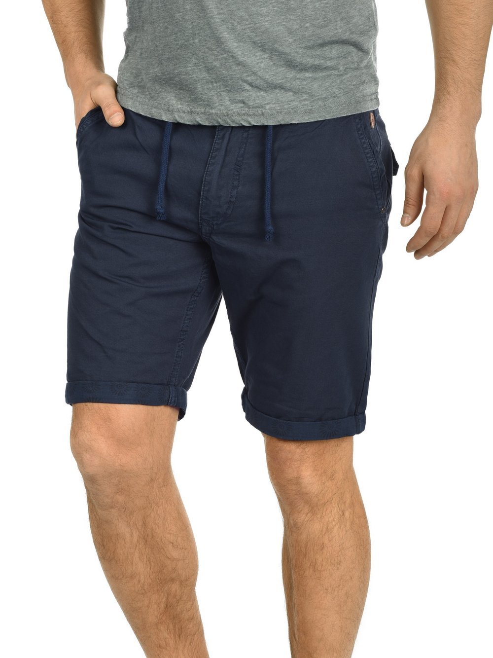 BLEND Chinoshorts Herren Baumwolle blau, XXL