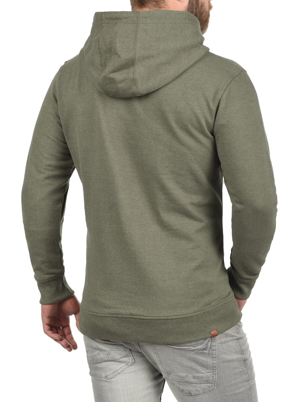 BLEND Kapuzensweatjacke Herren Baumwolle grün, XXL