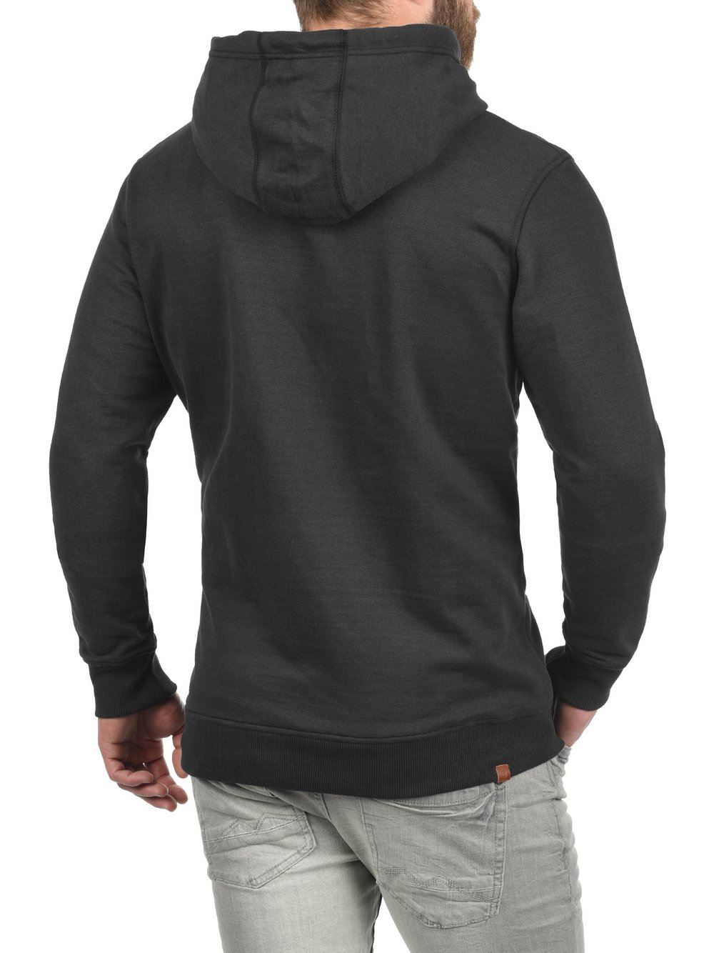 Thumbnail - BLEND Kapuzensweatjacke Herren Baumwolle schwarz, S