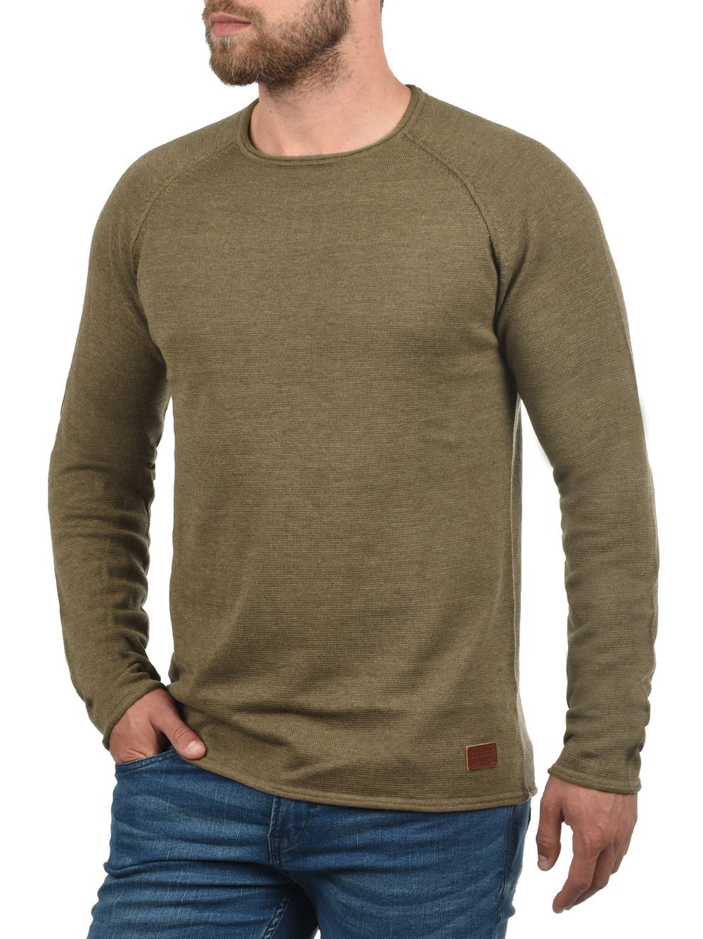 BLEND Strickpullover Herren Baumwolle braun, XL