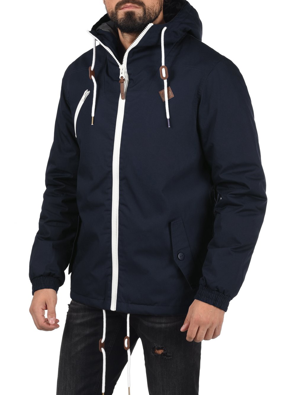 Solid Kurzjacke Herren blau, S