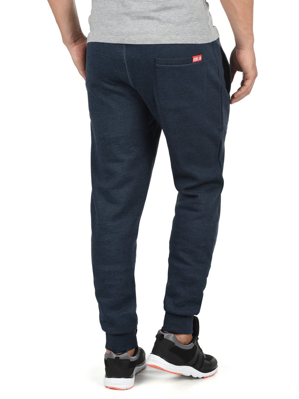 Solid Jogginghose Herren Baumwolle blau, S