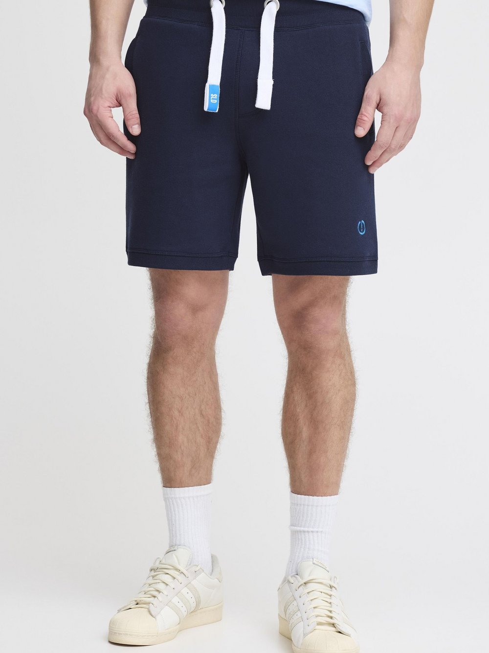 Thumbnail - Solid Sweatshorts Herren Baumwolle blau, L