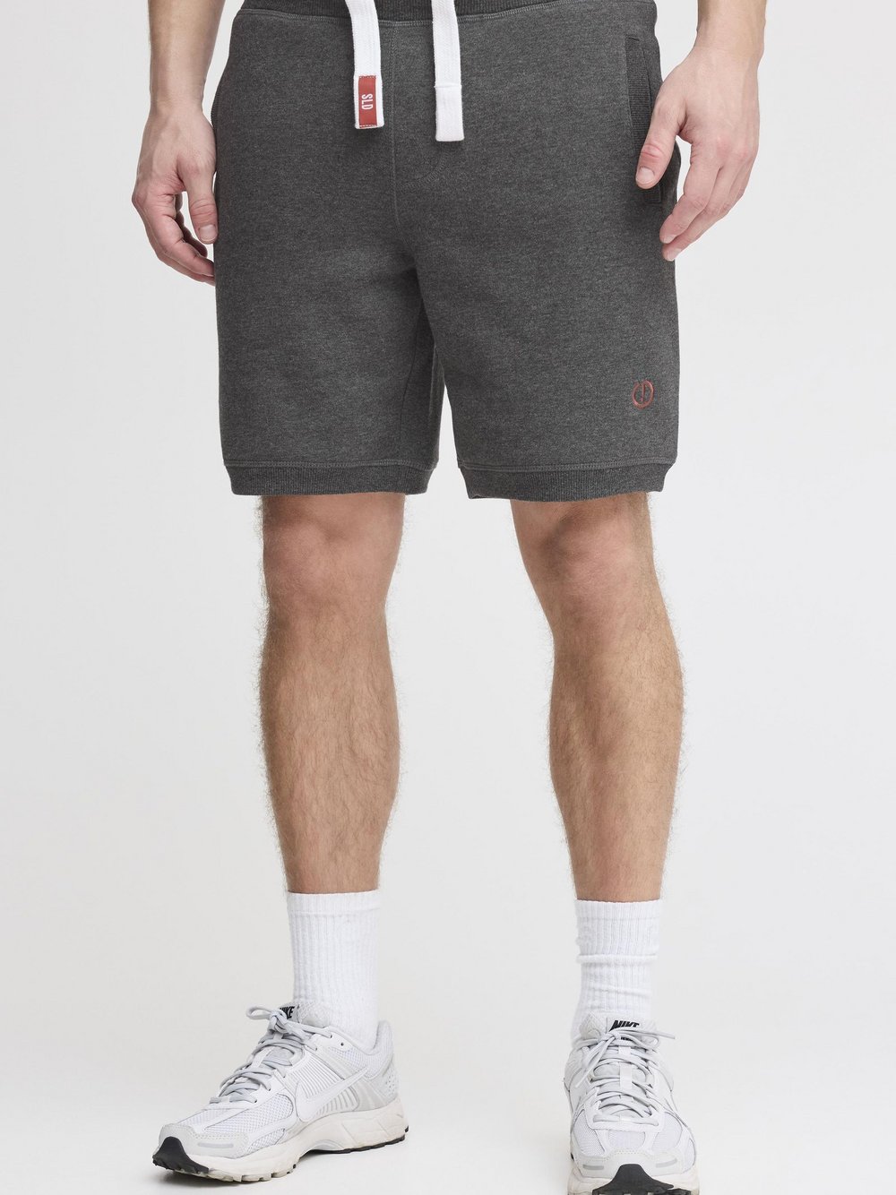 Thumbnail - Solid Sweatshorts Herren Baumwolle grau, XL