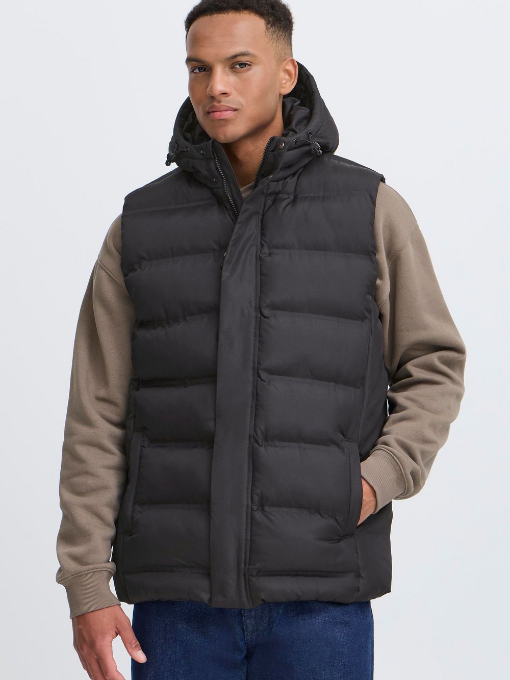 Solid Steppweste Herren schwarz, L