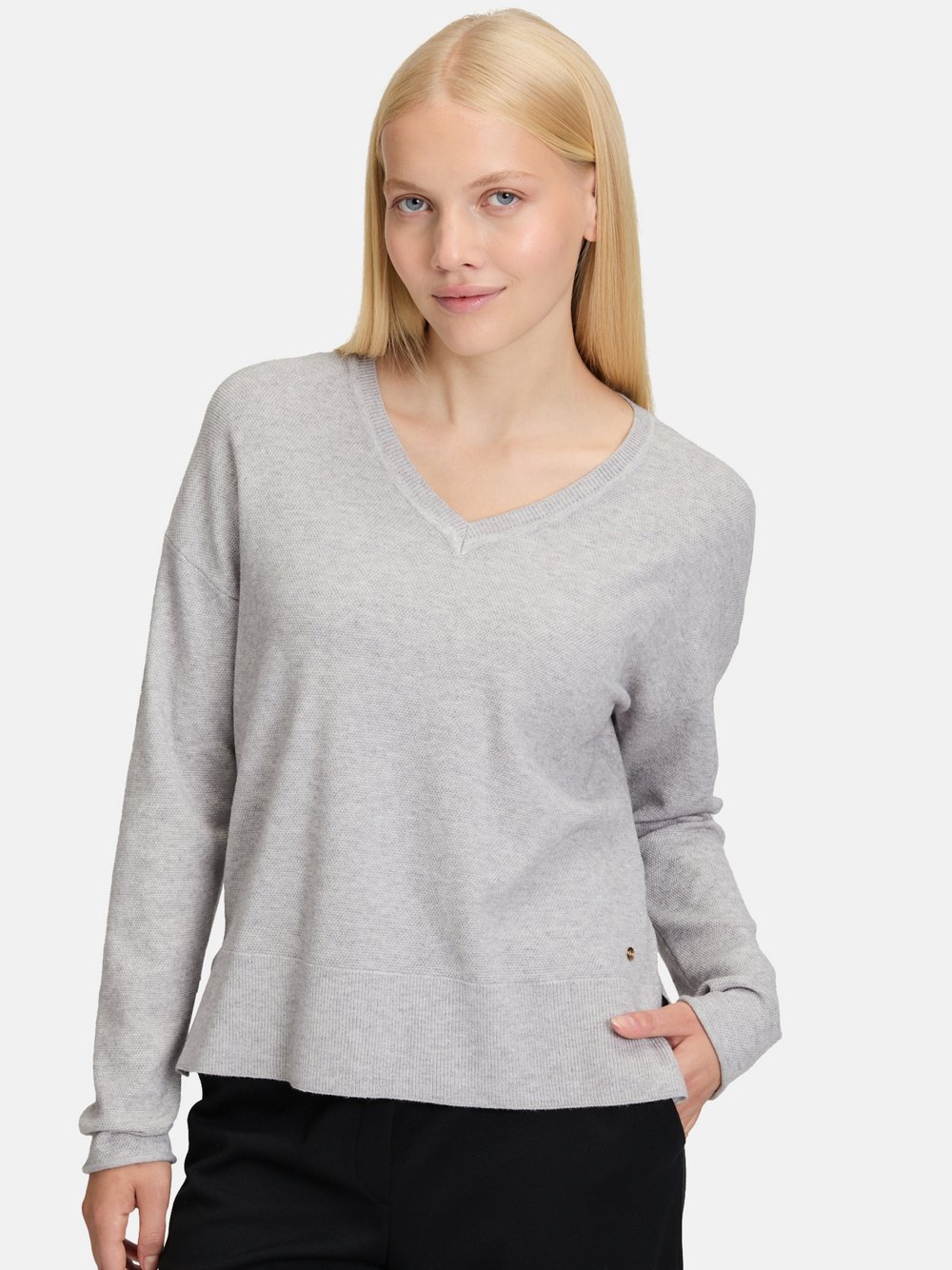 Betty & Co Strickpullover Damen Viskose grau, 46