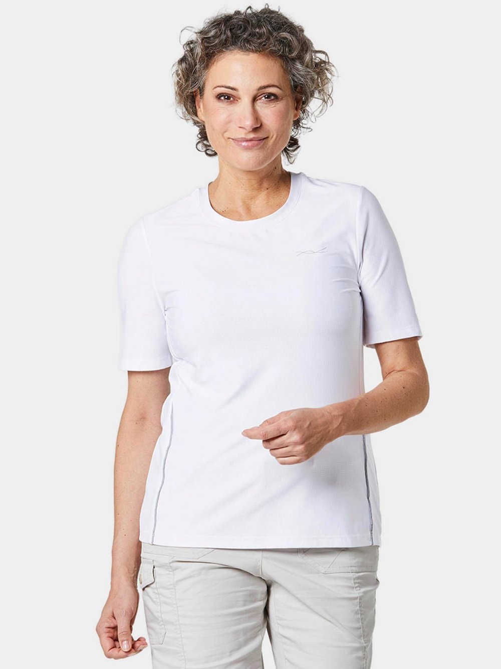 Goldner Shirt Damen weiß, 42