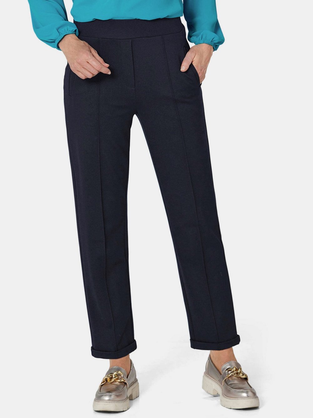 Goldner Schlupfhose Damen Polyamid blau, 42