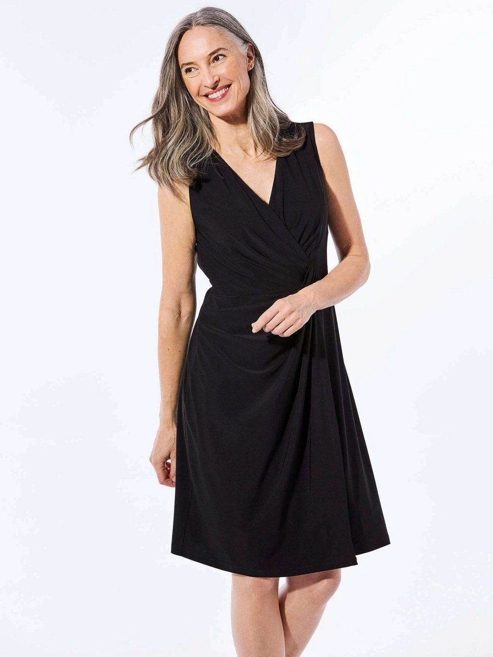 Goldner Kleid Damen schwarz, 42
