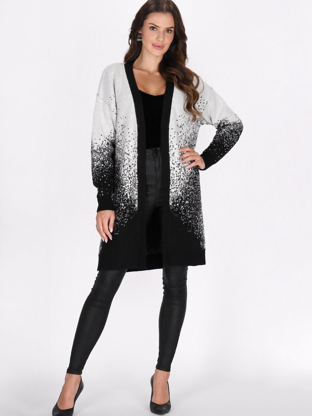 Faina Strickjacke Damen Polyamid mehrfarbig, XL/XXL