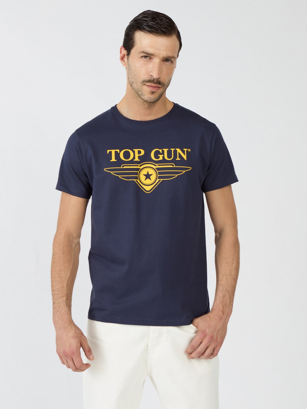 Topgun T-Shirt Herren Baumwolle blau, XXL