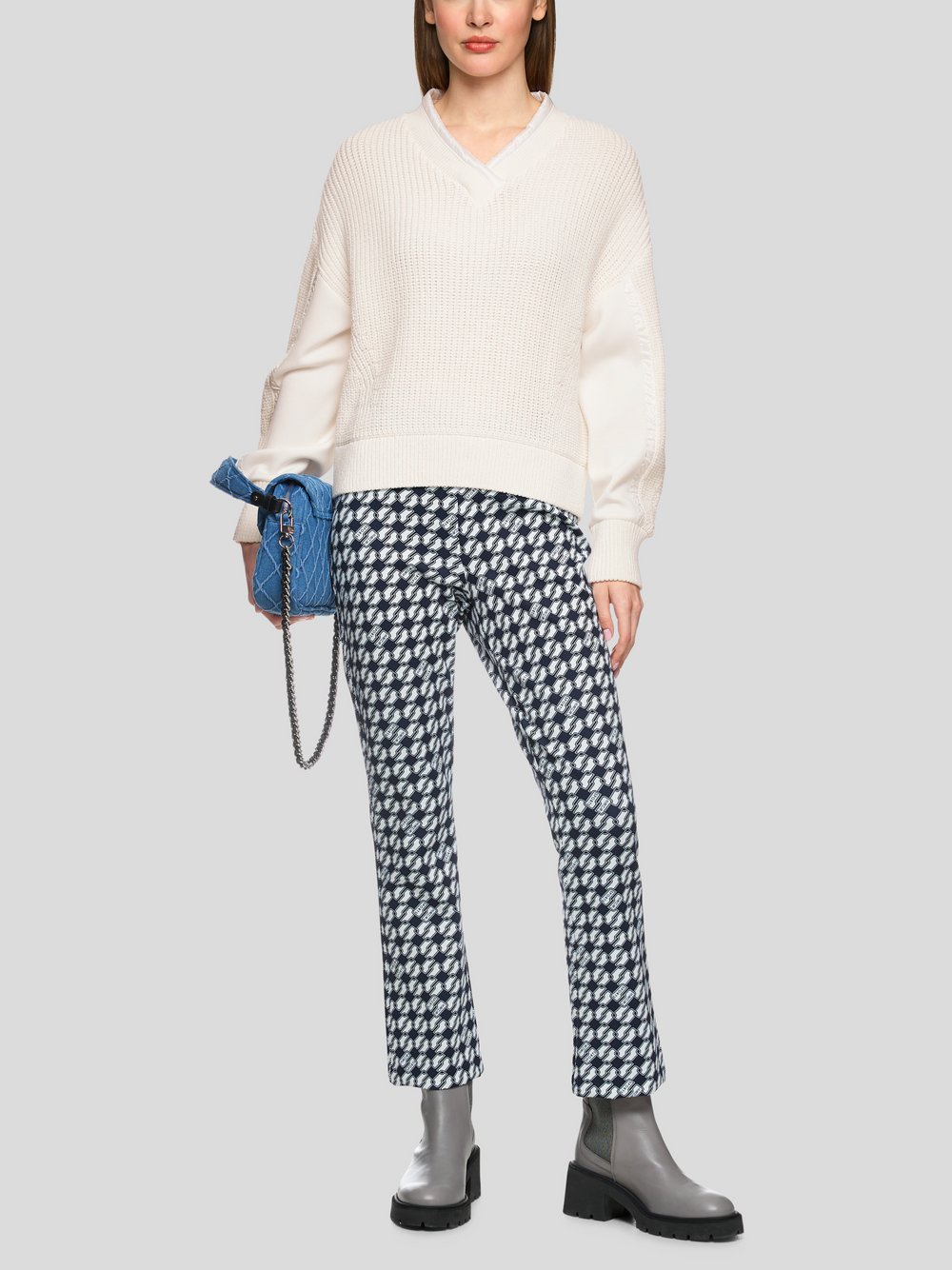 Thumbnail - Marc Cain Pullover Damen Baumwolle weiß, 38