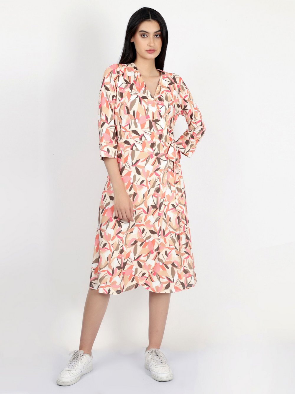 Vicci Germany Jerseykleid Damen Viskose pink gemustert, 40