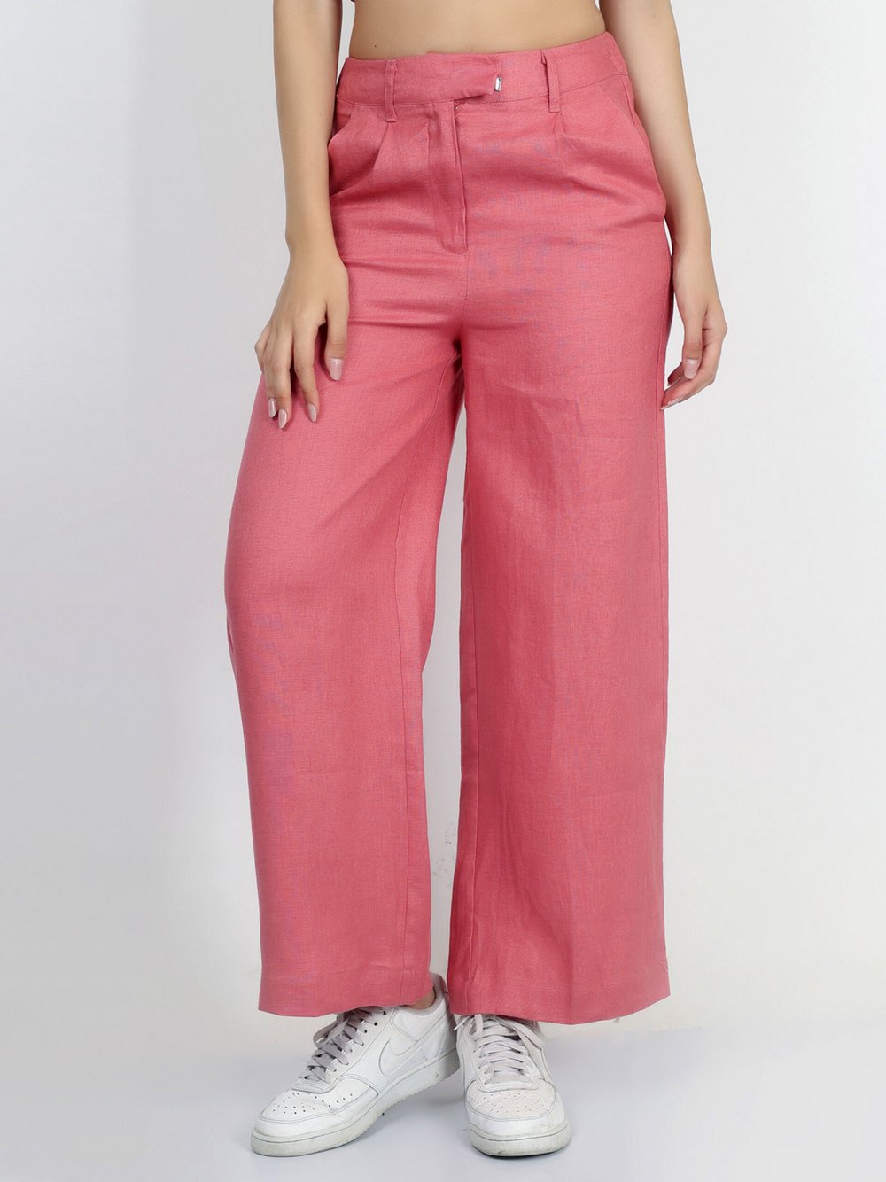 Thumbnail - Vicci Germany Leinenhose Damen rosa, 42