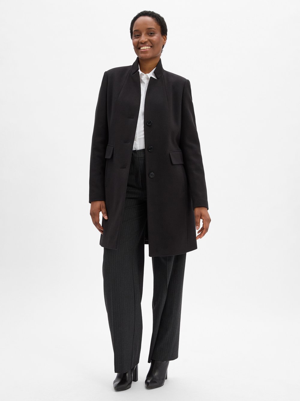 comma Mantel Damen schwarz, 42