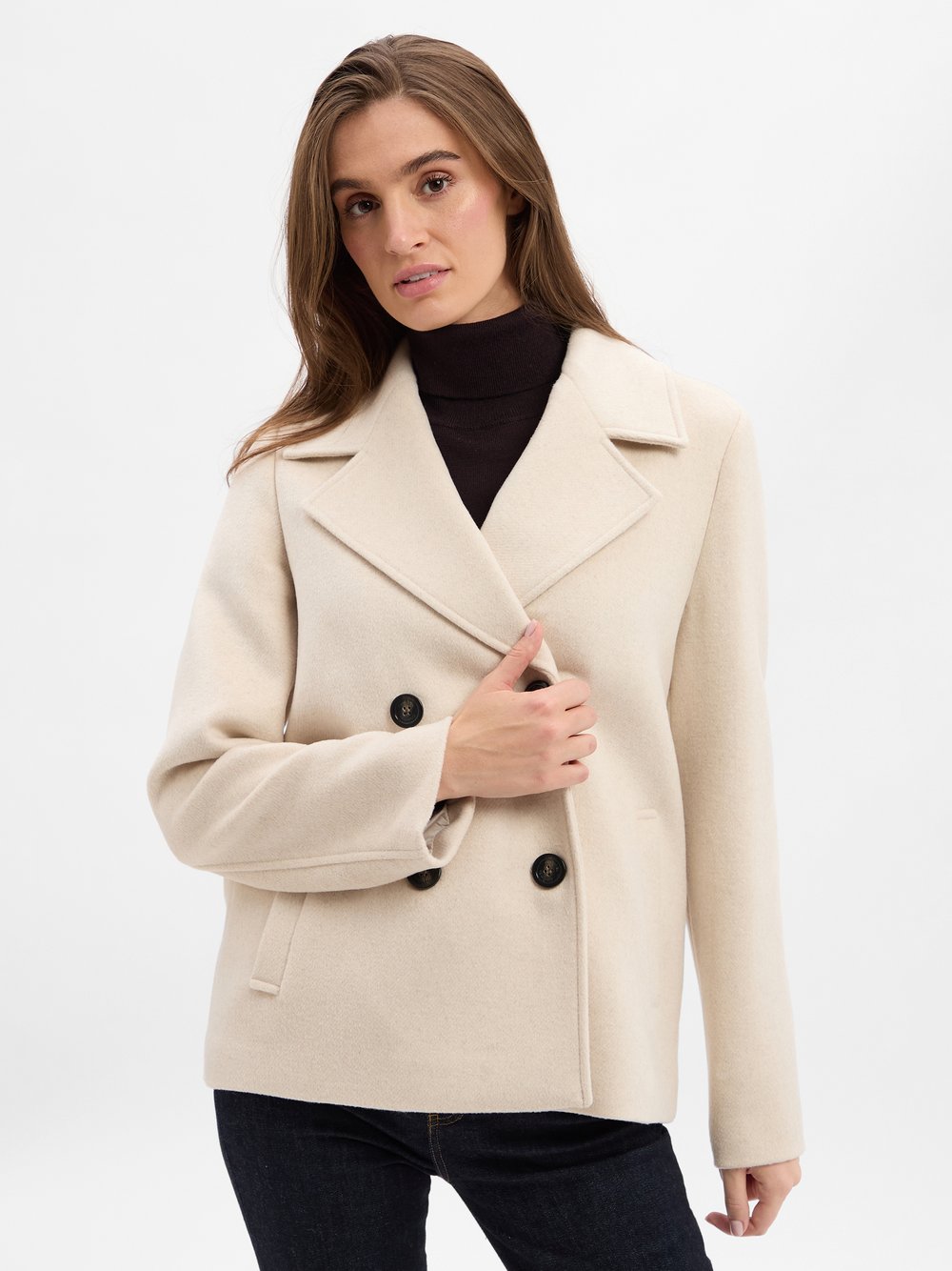 Thumbnail - comma Jacke Damen beige meliert, 36