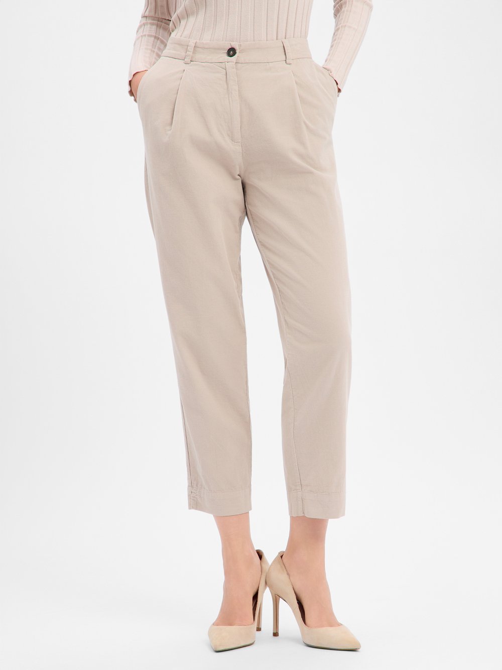 MAERZ Stoffhose Damen Baumwolle beige, 36