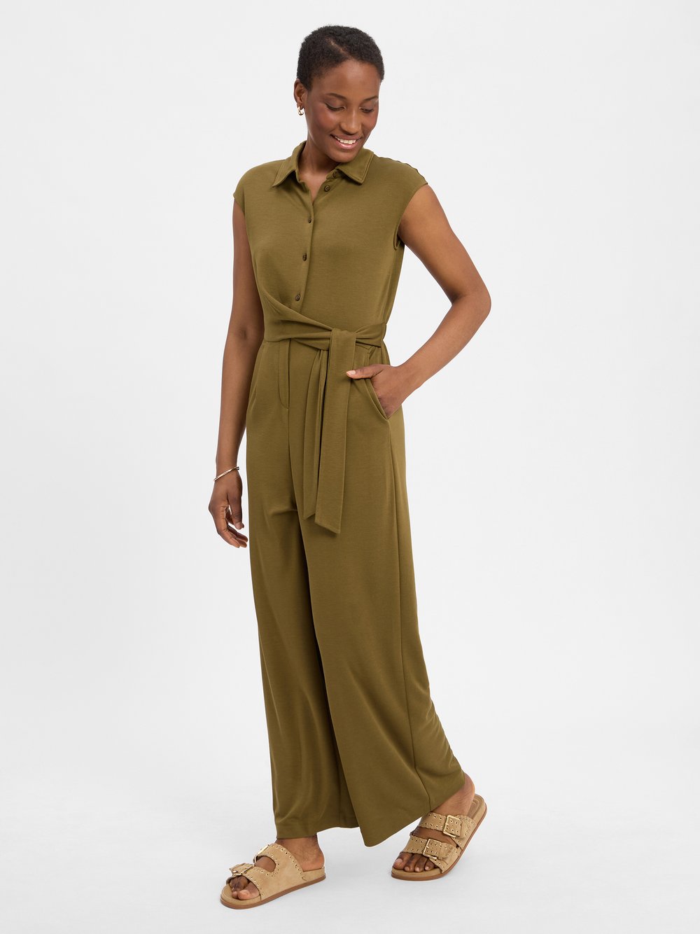 zero Jumpsuit Damen Modal grün, 34