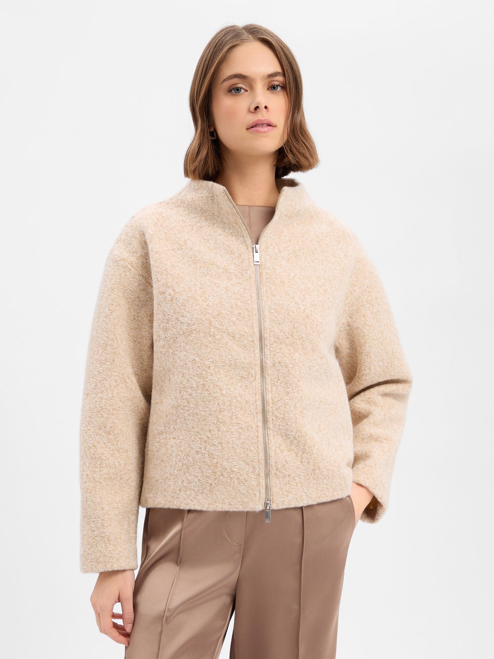 Opus Jacke Damen beige meliert, 36