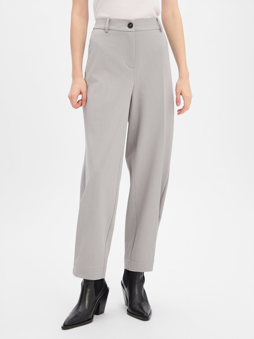 Opus Stoffhose Damen grau meliert, 44