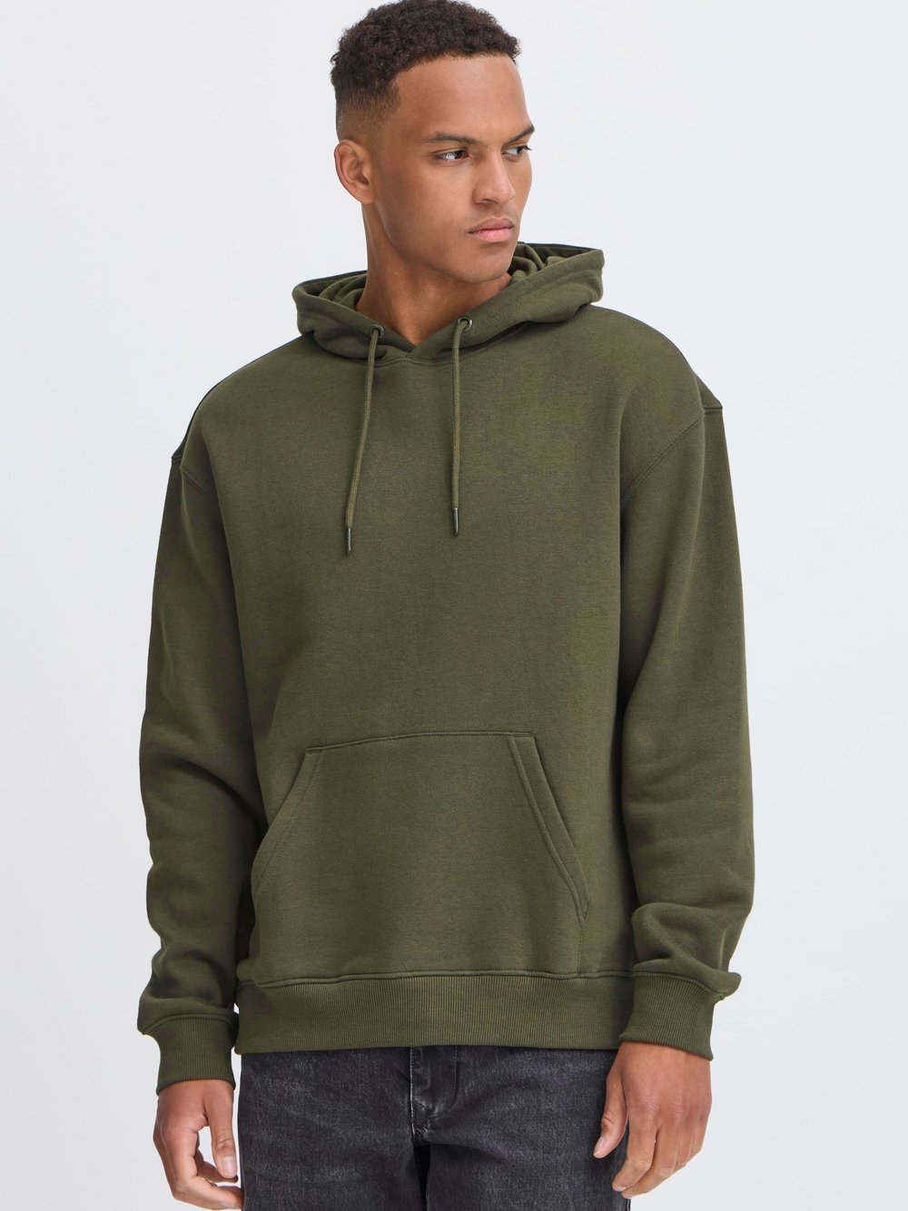 BLEND Hoodie Herren Baumwolle grün, S