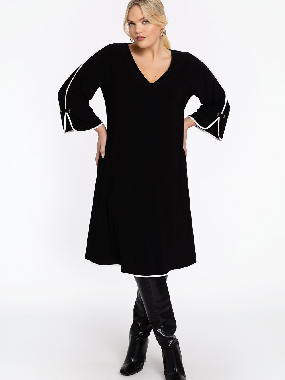 Thumbnail - YOEK Kleid Damen schwarz, 46-48