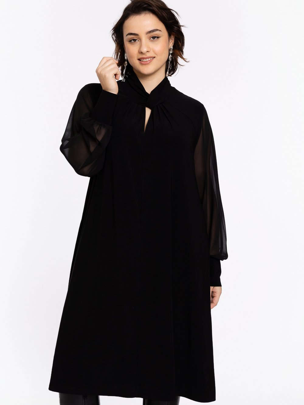 Thumbnail - YOEK Kleid Damen schwarz, 50-52