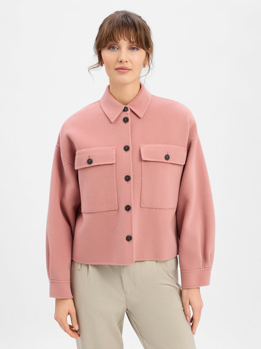 Weekend Max Mara Wolljacke Damen Schurwolle rosa, 40