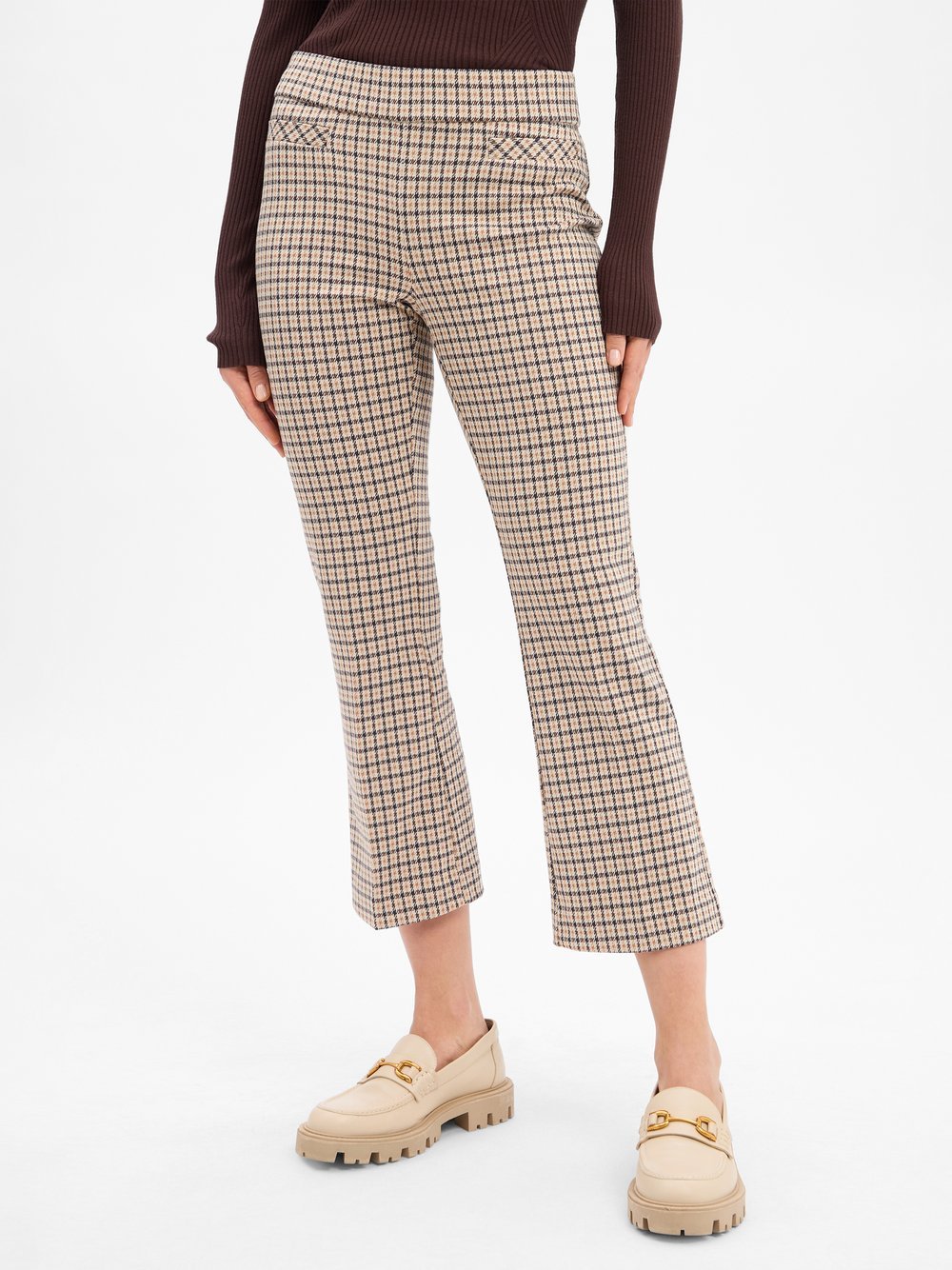comma Stoffhose Damen mehrfarbig kariert, 46