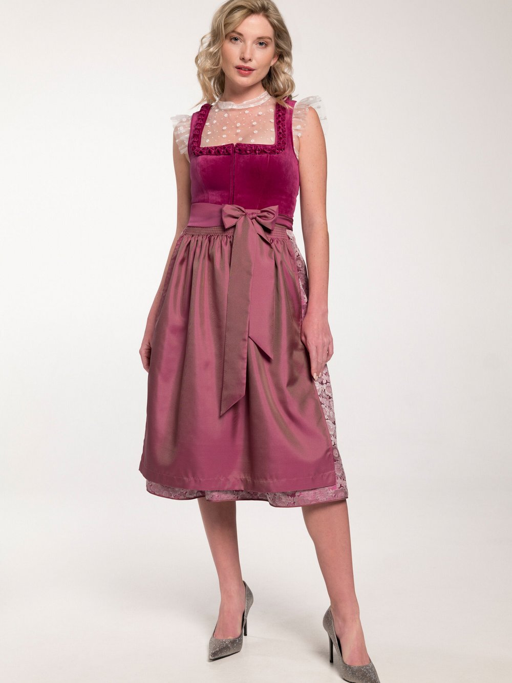 Thumbnail - Spieth & Wenksy Dirndl Damen pink gemustert, 38