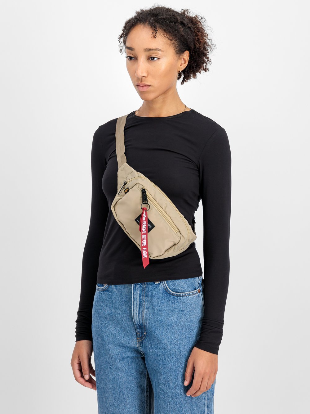 Alpha Industries Bodybag Damen beige, ONE SIZE