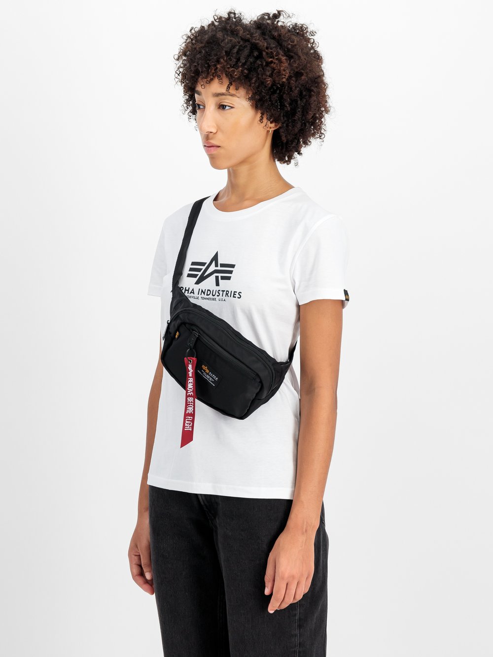 Alpha Industries Bodybag Damen schwarz, ONE SIZE