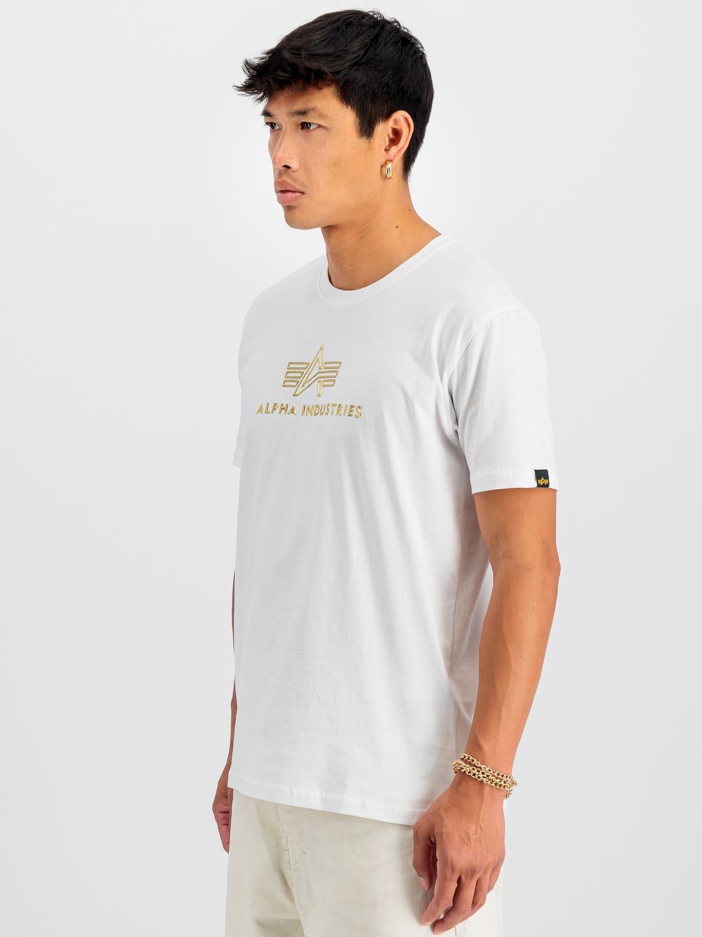 Alpha Industries T-Shirt Herren Baumwolle weiß, XXXL