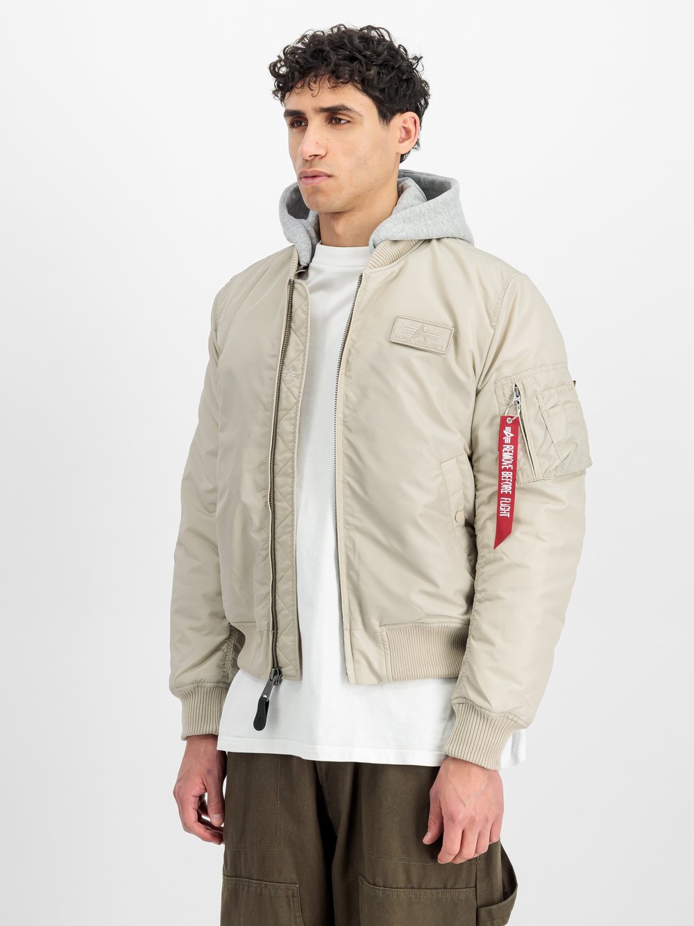 Alpha Industries Bomberjacke Herren beige, XXXL
