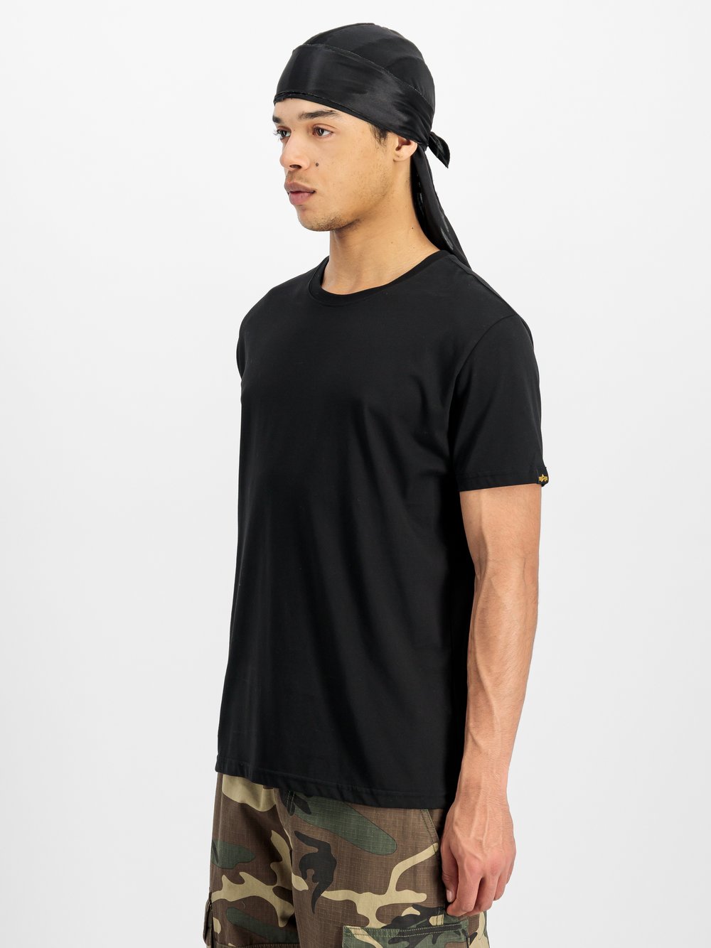 Thumbnail - Alpha Industries T-Shirt Herren Baumwolle schwarz, XXL