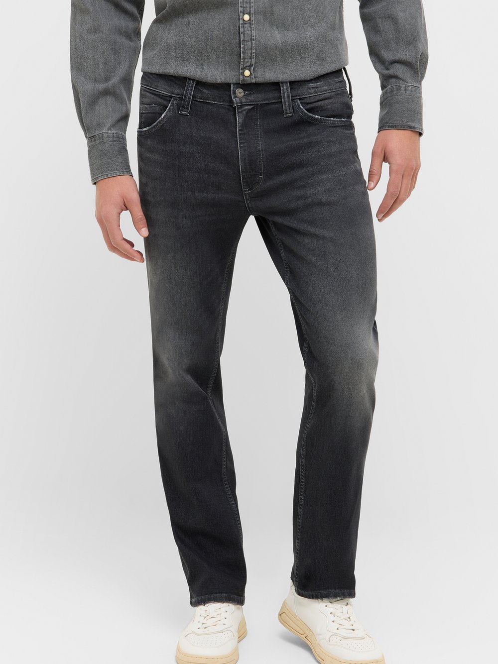 Thumbnail - Mustang Jeans Herren Baumwolle grau, 36-30