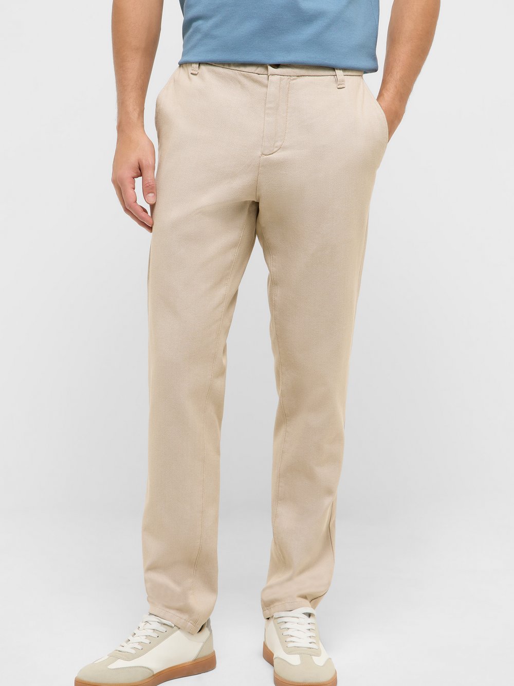 Thumbnail - Mustang Chino Hose Herren Baumwolle beige gemustert, 36-34