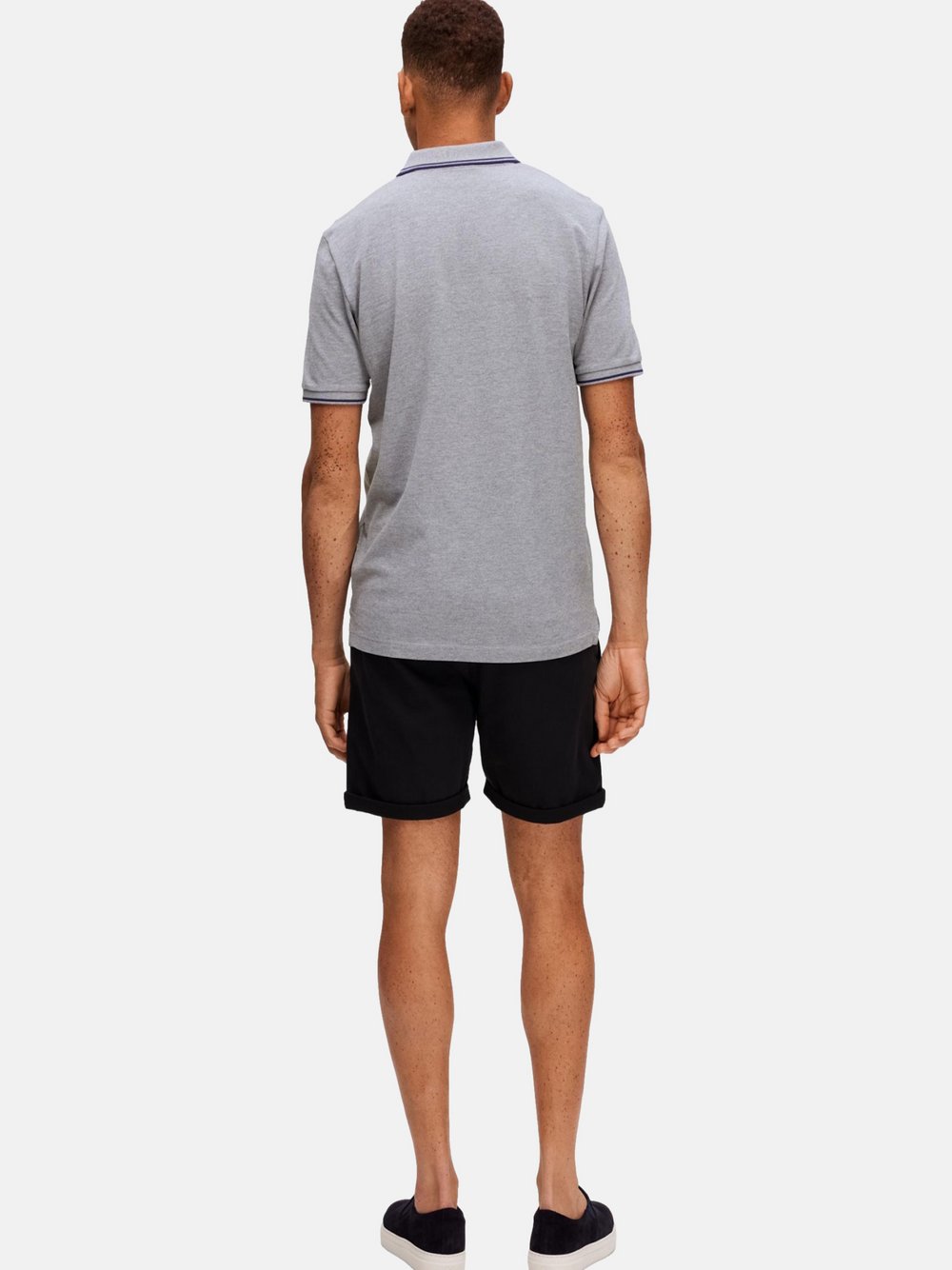Selected Poloshirt Herren Baumwolle grau, XL