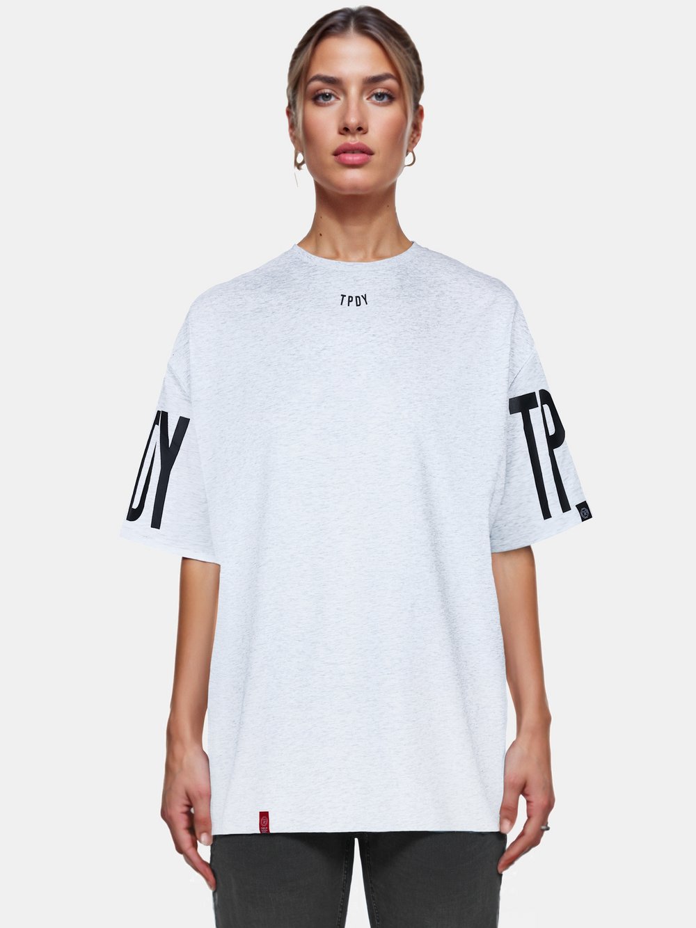 Trueprodigy T-Shirt  Damen Baumwolle grau, XXL