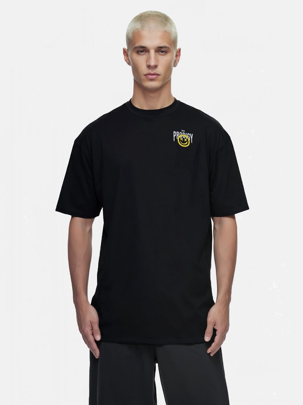 Trueprodigy Oversize-Shirt  Herren Baumwolle schwarz, XXL
