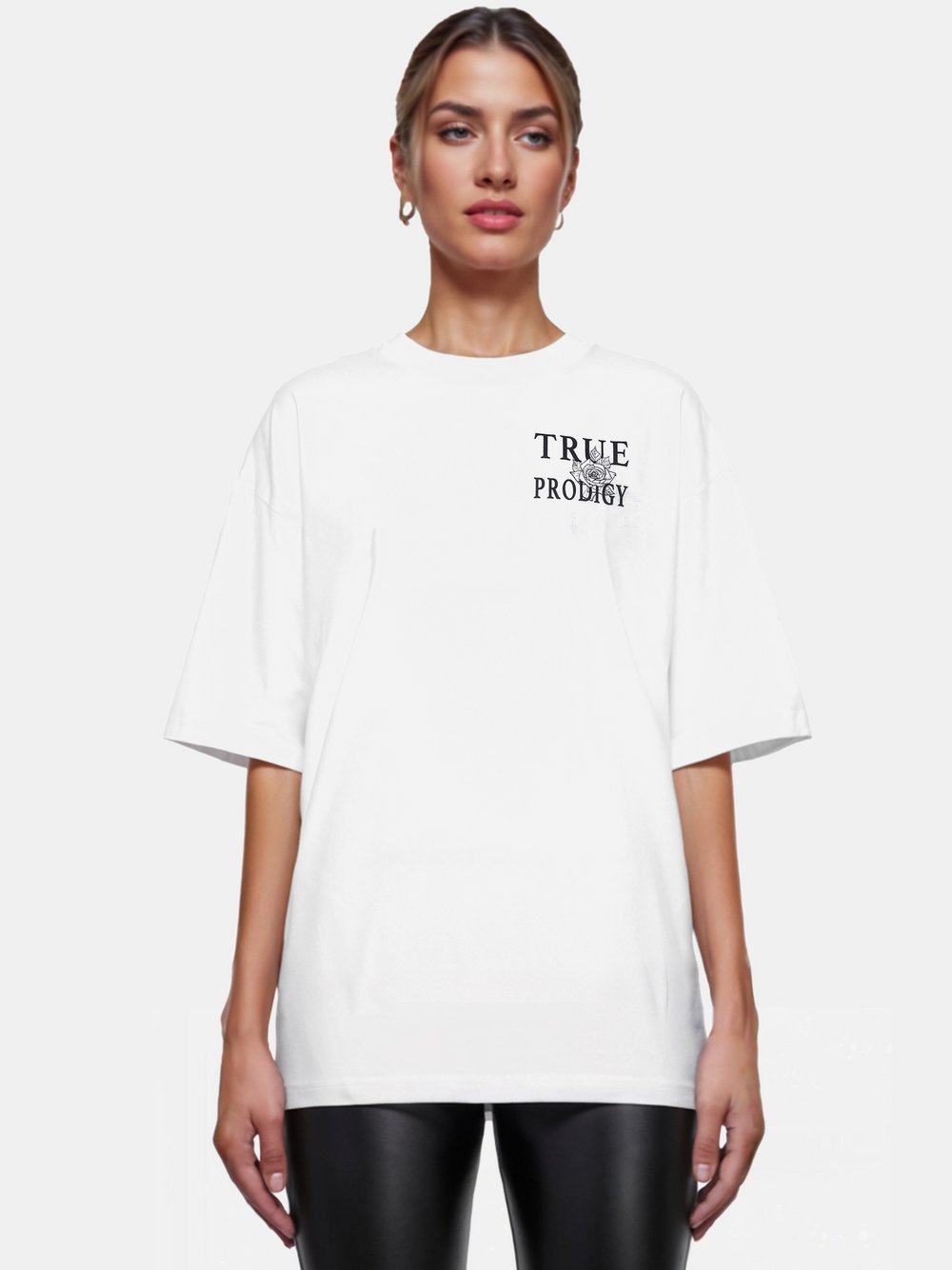 Trueprodigy T-Shirt  Damen Baumwolle weiß, M