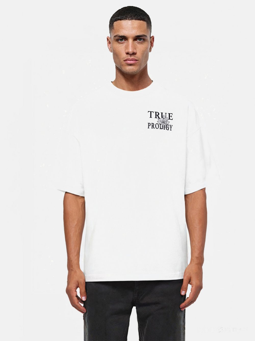 Trueprodigy T-Shirt  Herren Baumwolle weiß, S
