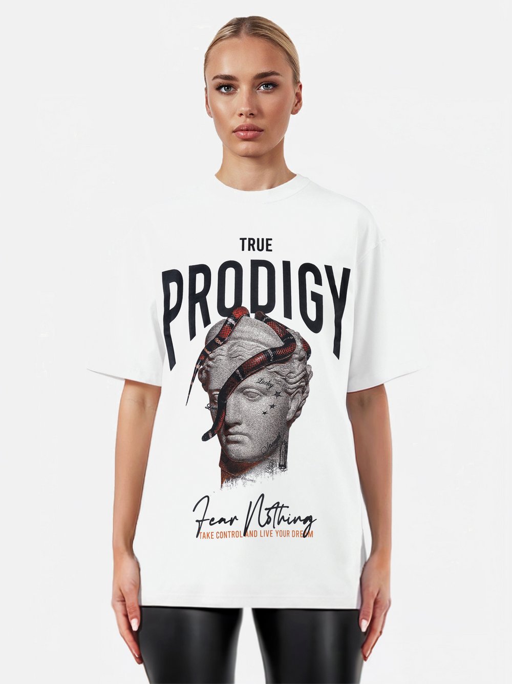 Thumbnail - Trueprodigy T-Shirt  Damen Baumwolle weiß, S