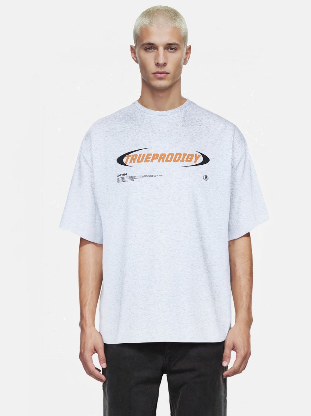 Trueprodigy T-Shirt  Herren Baumwolle grau, XL
